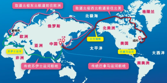 避开红海，中国集装箱海运船启发北极新航路